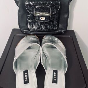 DKNY Sandals Size 9 and crossbody bag